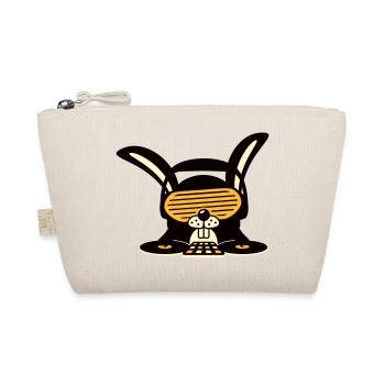 Funny Cute DJ Party Bunny Rabbit Animal Club - Organic Pouch - nature - Front