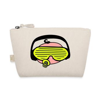 Cool DJ Pacifier Baby Mixer Party Music - Organic Pouch - nature - Front