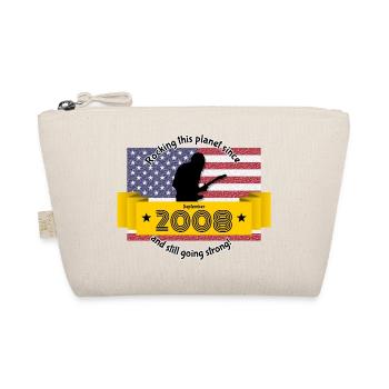 16th birthday Rocking this planet since 09/2008 - Organic Pouch - nature - Front