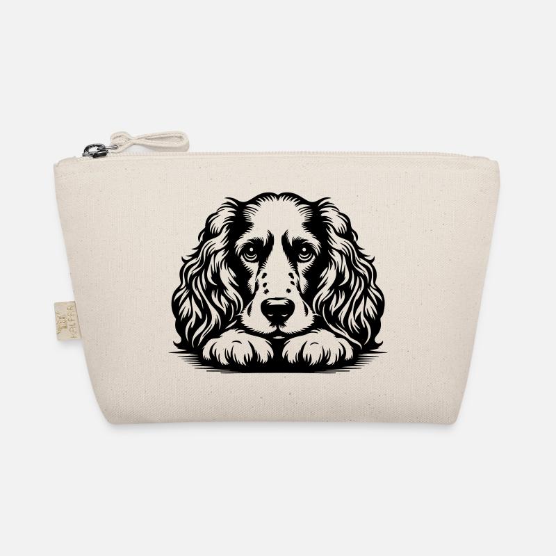 Cocker Spaniel Kopf mit Pfoten Bio-Täschchen