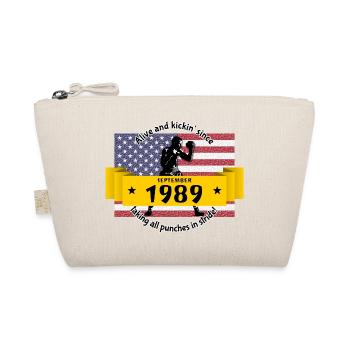 35. Birthday Alive and kickin since 09/1989 - Organic Pouch - nature - Front