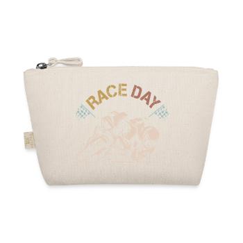 retro superbike raceday Motorrad used look Symbol - Bio-Täschchen - Natur - Vorne