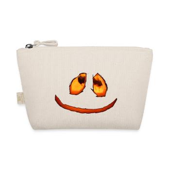 Pumpkin Face Halloween - Organic Pouch - nature - Front