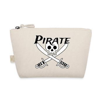 Pirate - Totenschädel - Bio-Täschchen - Natur - Vorne