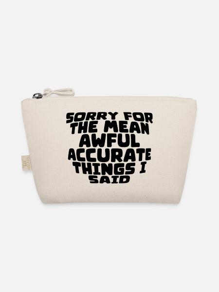 Sorry For The Mean, Awful, Accurate Things I Said2 - Organic Pouch - nature - Front