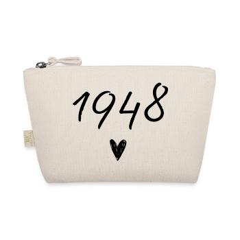 1948 Herzgeburtstag - Bio-Täschchen - Natur - Vorne
