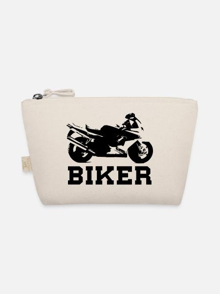 Mottorrad Biker - Organic Pouch - nature - Front