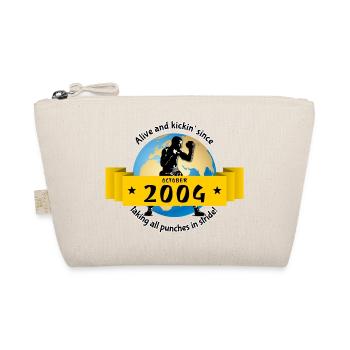 20. Geburtstag Alive and kickin since 10/2004 - Organic Pouch - nature - Front