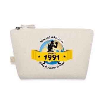 33. Birthday Alive and kickin since 10/1991 - Organic Pouch - nature - Front