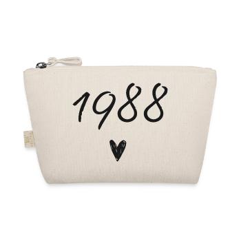 1988 Herzgeburtstag - Bio-Täschchen - Natur - Vorne