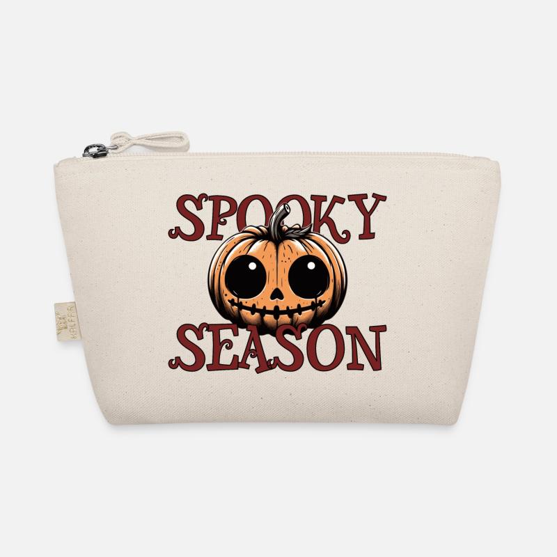 Halloween Kürbis Spooky Season - Bio-Täschchen - Natur