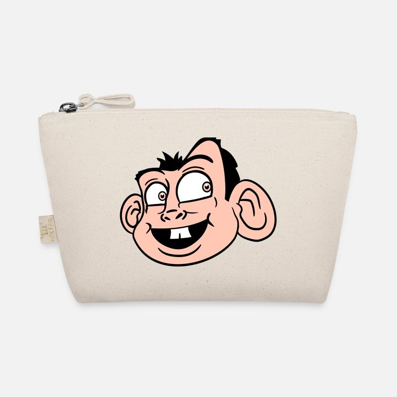Monkey Face Cute Cute Head Laughs Happy Organic Pouch