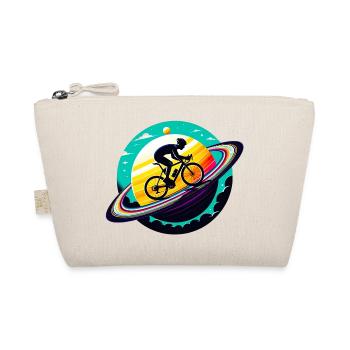 Cyclist on Saturn - Organic Pouch - nature - Front