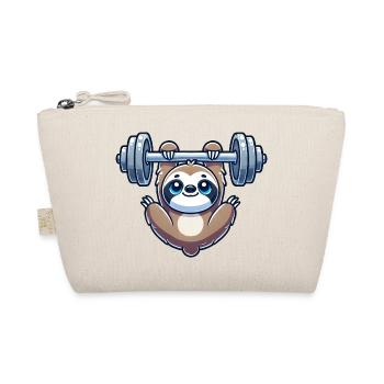 Lazy Dumbbell Pull-Up Workout Funny - Organic Pouch - nature - Front