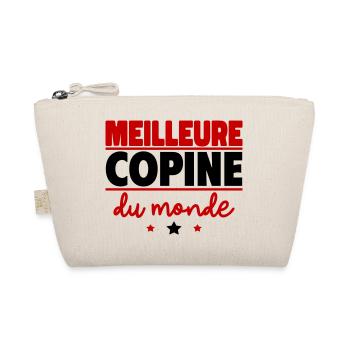 Meilleure copine du monde, cadeau de noël - Trousse biologique - nature - Devant