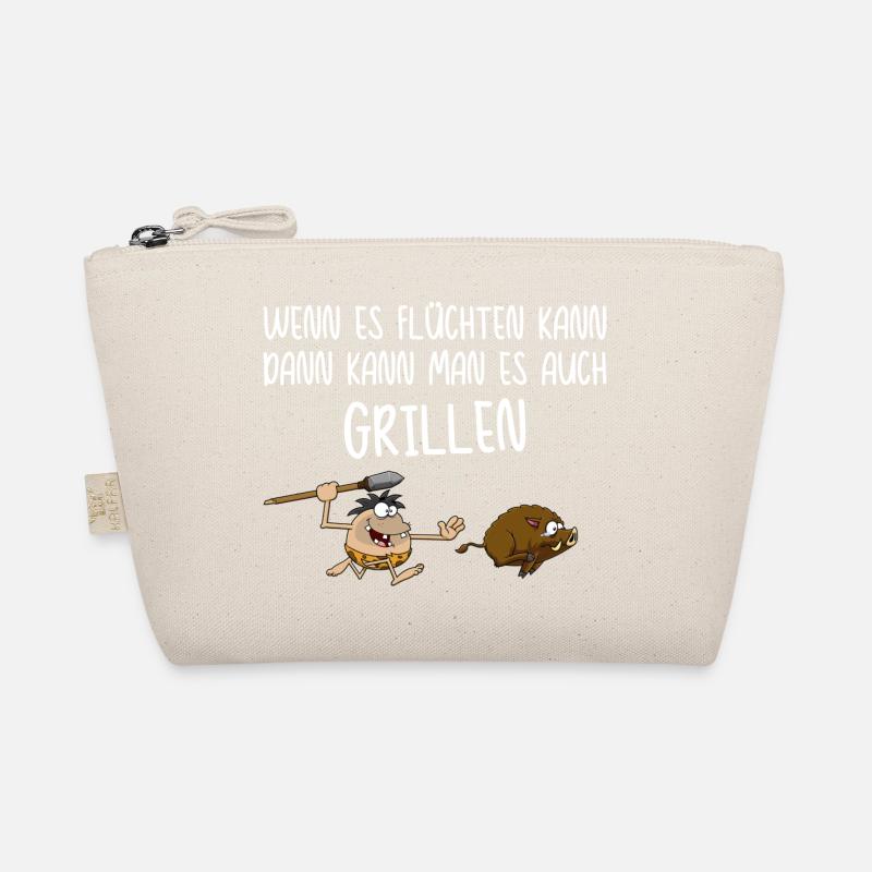 Jäger grillen bbq Griller Grillmeister Sprüche - Bio-Täschchen - Natur