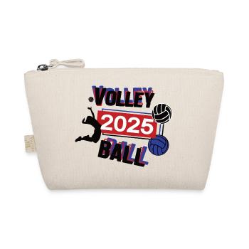 Volleyball Spielerin Team Turnier Mannschaft 2025 - Bio-Täschchen - Natur - Vorne