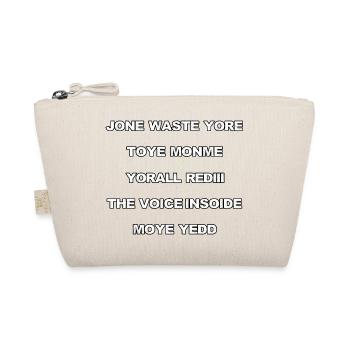 JONE WASTE YORE TOYE MONME YORALL REDIII THE VOICE - Bio-Täschchen - Natur - Vorne