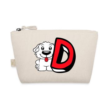 Chien D Lettre Chien Assis Petit Chien Mignon - Trousse biologique - nature - Devant