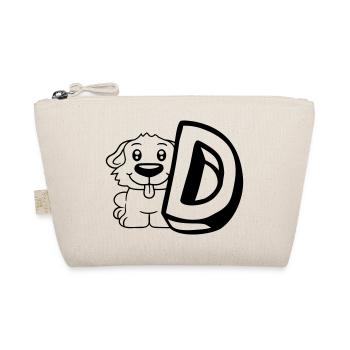 Chien D Lettre Chien Assis Petit Chien Mignon - Trousse biologique - nature - Devant