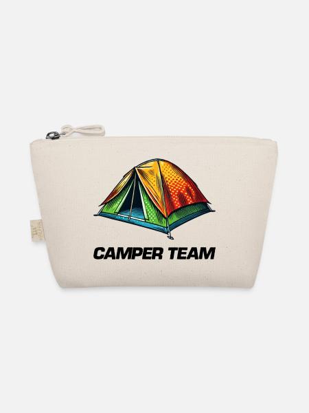 zelt camper - Bio-Täschchen - Natur - Vorne