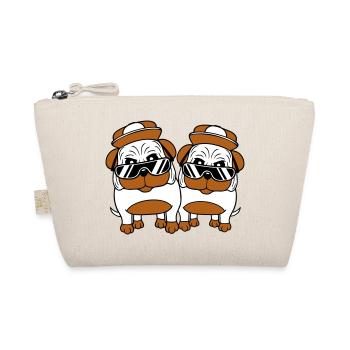 Deux chiens Carlin Lunettes de soleil Cappy Hat Adolescents - Trousse biologique - nature - Devant