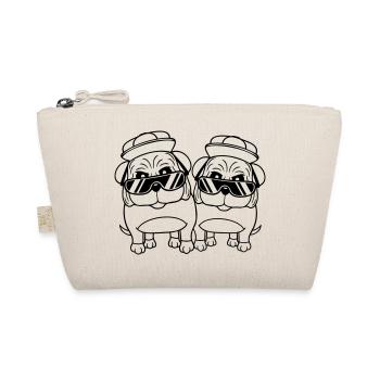 Deux chiens Carlin Lunettes de soleil Cappy Hat Adolescents - Trousse biologique - nature - Devant