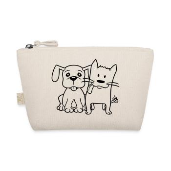 Chien Chat Deux Amis Équipe Chaton 2 Duo Équipage - Trousse biologique - nature - Devant