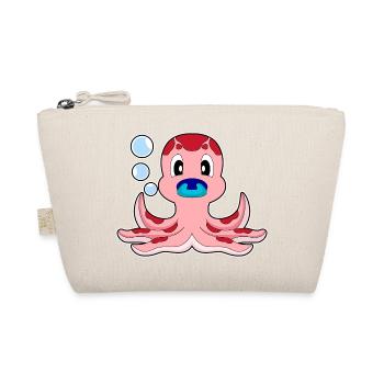 Octopus Baby Pacifier - Organic Pouch - nature - Front
