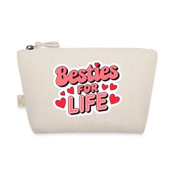 besties for life Galentine's Day 2026 - Organic Pouch - nature - Front