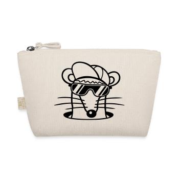 Maus Sonnenbrille Cool Cappy Boden Loch Mauseloch - Bio-Täschchen - Natur - Vorne