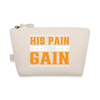His Pain Your Gain 3 - Bio-Täschchen - Natur - Vorne