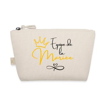 Bridal Team Wreath - Bride Gift - Organic Pouch - nature - Front