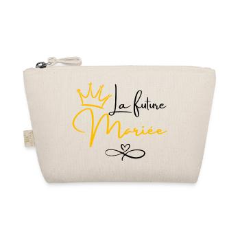 Bride-to-be Crown - Bride Gift - Organic Pouch - nature - Front