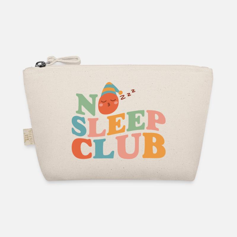 No Sleep Club Eltern-Edition - Bio-Täschchen - Natur