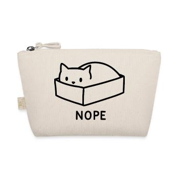 NOPE Cat - Bio-Täschchen - Natur - Vorne