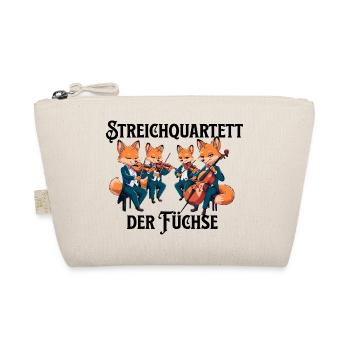 Streichquartett der Füchse Streichorchester Geige - Bio-Täschchen - Natur - Vorne