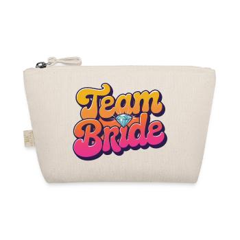 Team Bride-Retro Style-personalisierbar! - Bio-Täschchen - Natur - Vorne