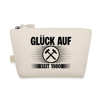 Glueck auf seit 1980 - Bio-Täschchen - Natur - Vorne