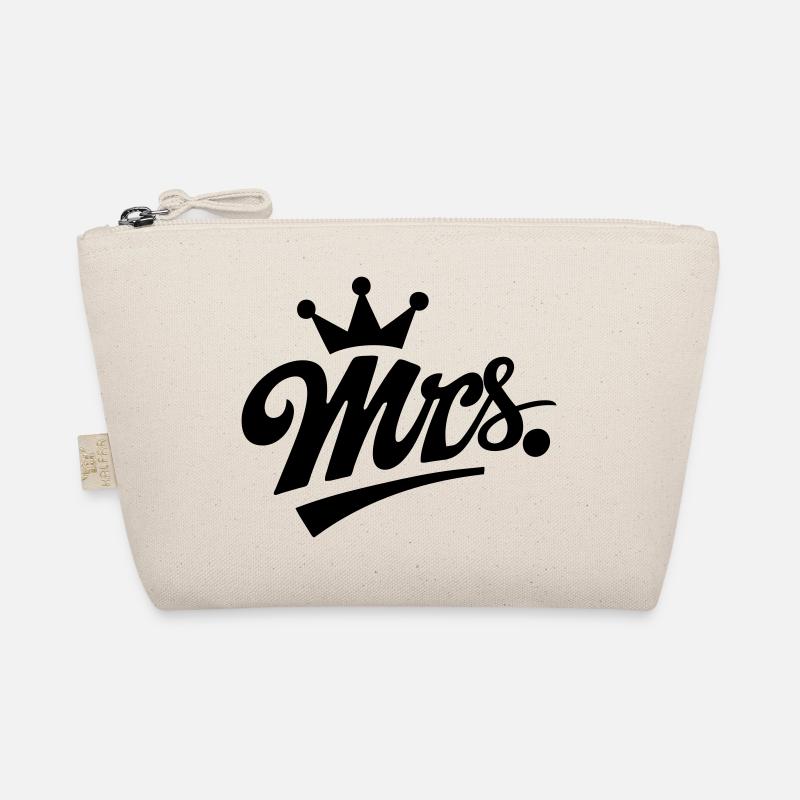 Mrs. & Krone, personalisierbar Bio-Täschchen