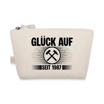 Glueck auf seit 1987 - Bio-Täschchen - Natur - Vorne