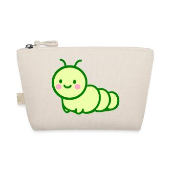 Cute Green Caterpillar - Adorable Insect Lover - Organic Pouch - nature - Front
