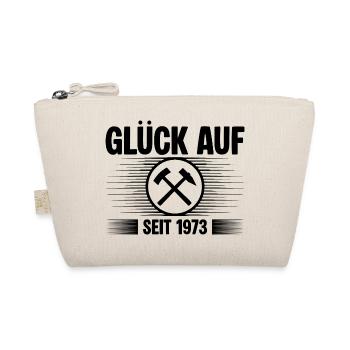 Glueck auf seit 1973 - Bio-Täschchen - Natur - Vorne