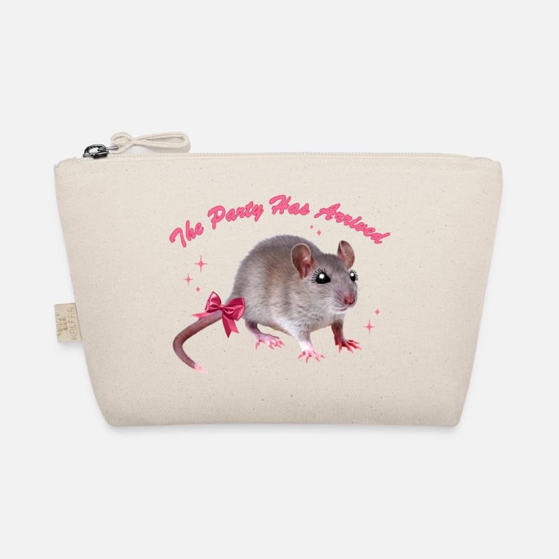 Glamour Mouse Arrives - Bio-Täschchen - Natur