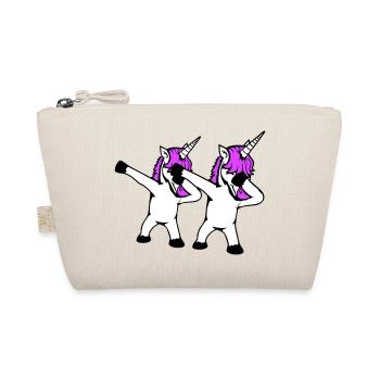 2 Unicorns Dabbing Dab Dance Party Pose Gesture Team - Organic Pouch - nature - Front