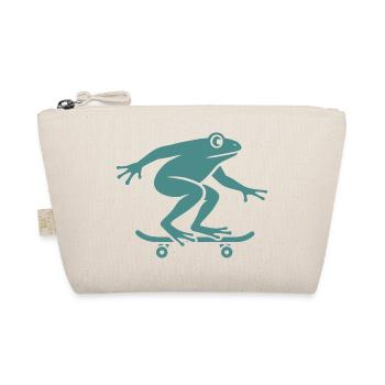 Minimaliste Grenouille Crapaud Crapaud Skateboarder - Trousse biologique - nature - Devant