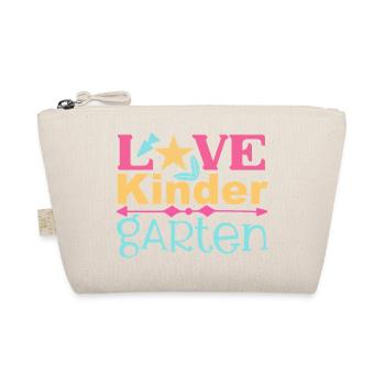Liebe Kindergarten - Stern und Pfeil - Bio-Täschchen - Natur - Vorne