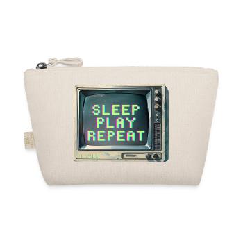 Retro Gaming Inspired TV Design - Organic Pouch - nature - Front