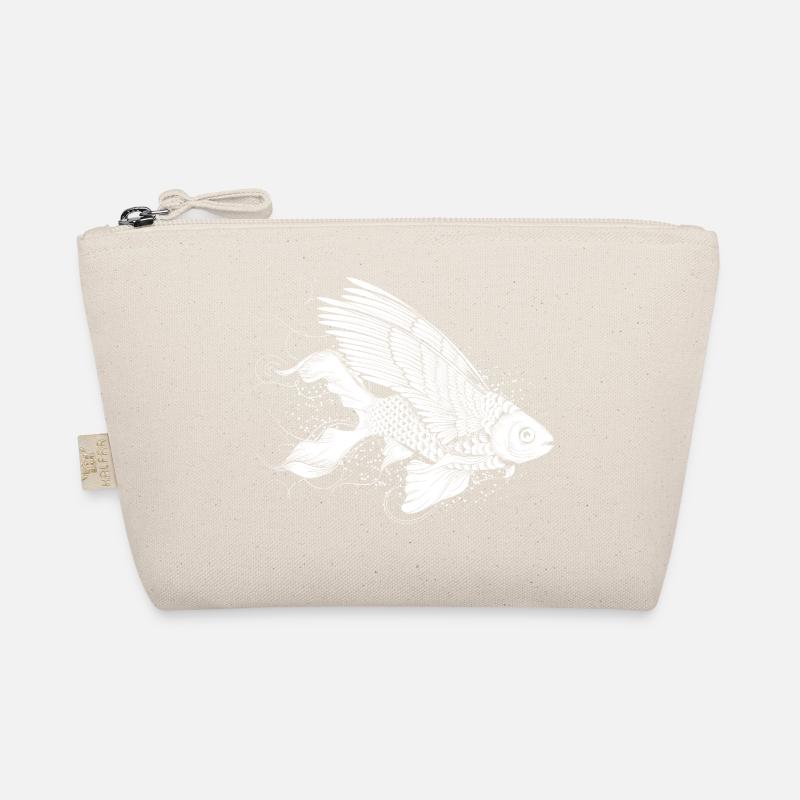 Imaginative fish with wings Organic Pouch