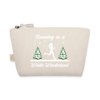 Running in a winter wonderland (woman) - Organic Pouch - nature - Front
